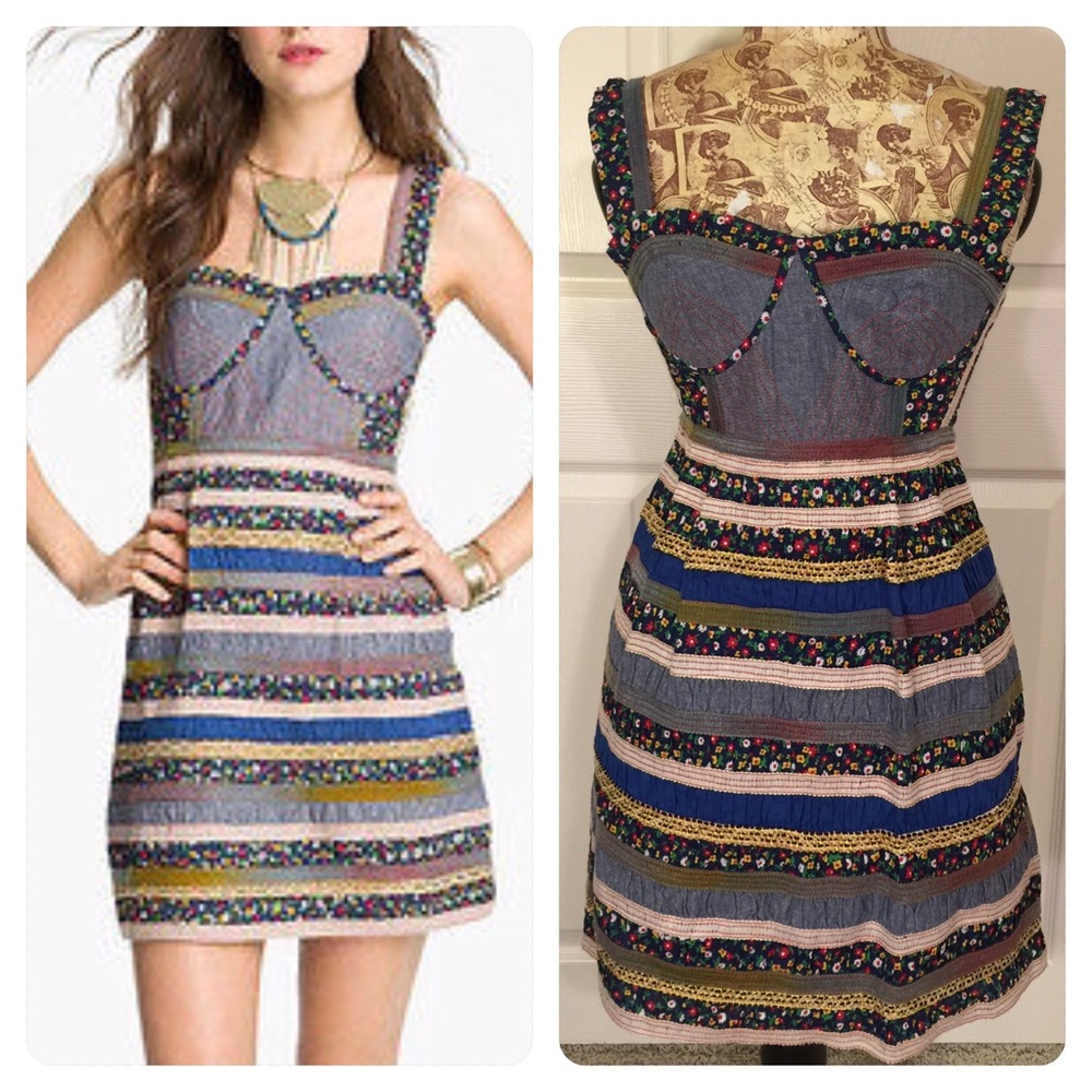 Free People New Romantics Ol' Oprey Smocked Dress